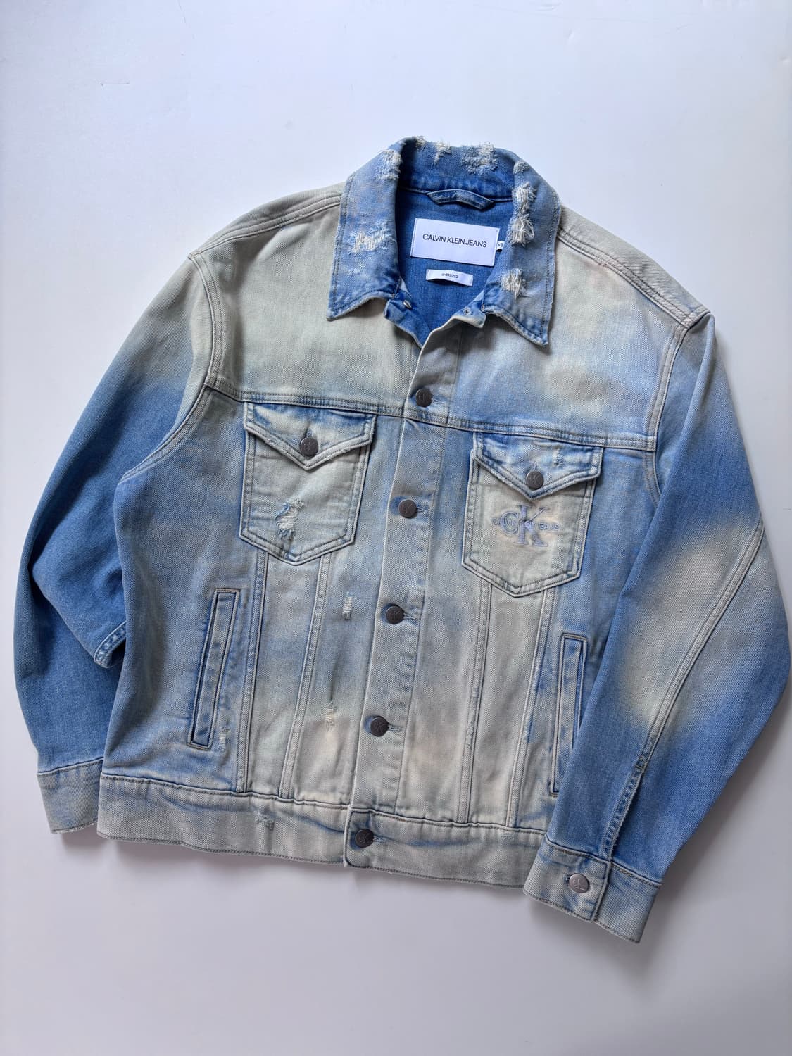 Calvin Klein 캘빈클라인 연청 데님 자켓 상품이미지2