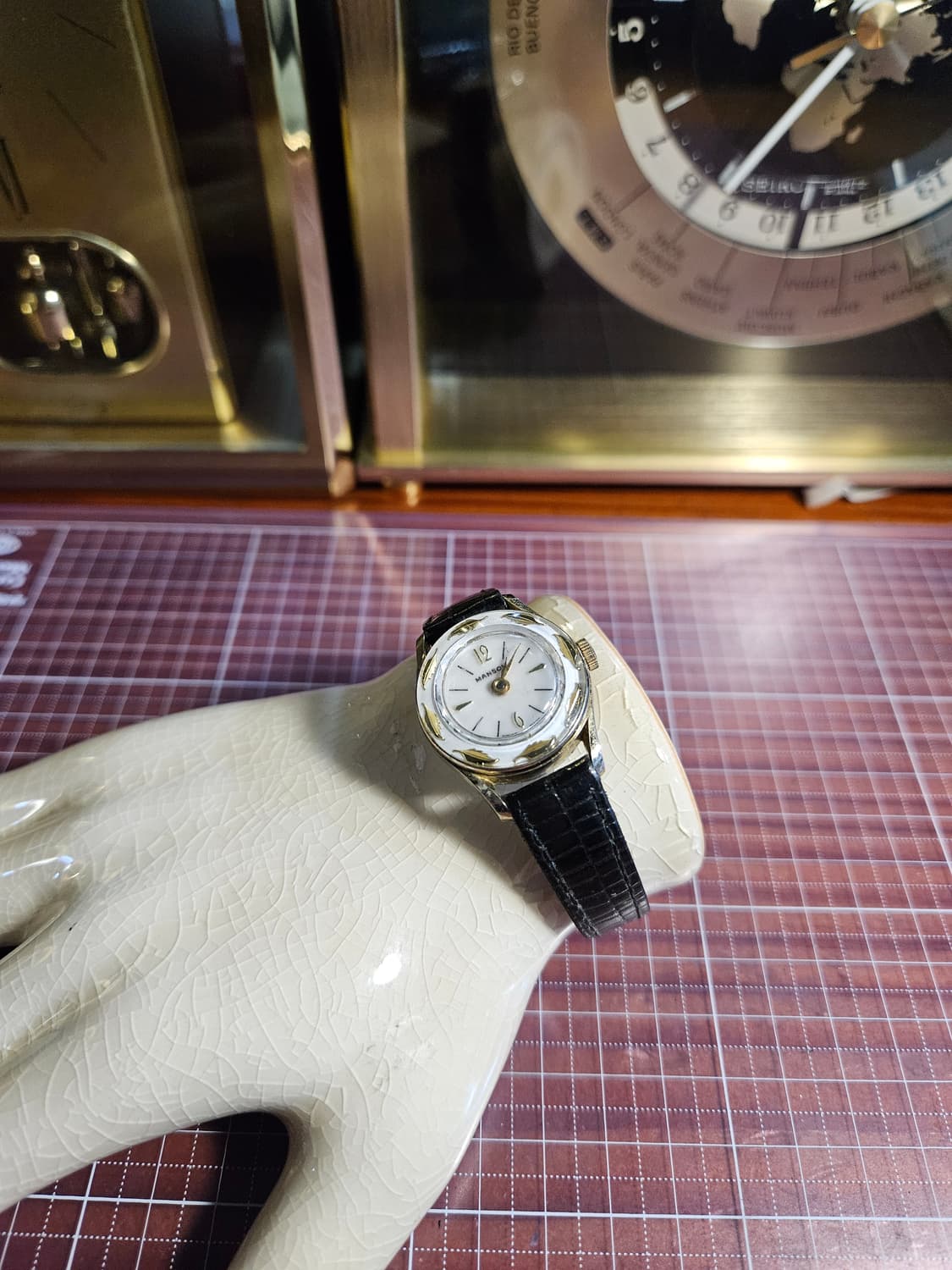 MANSON 맨손, 스위스  핸드와인딩 (수동) 빈티지 여성 손목시계 상품이미지2