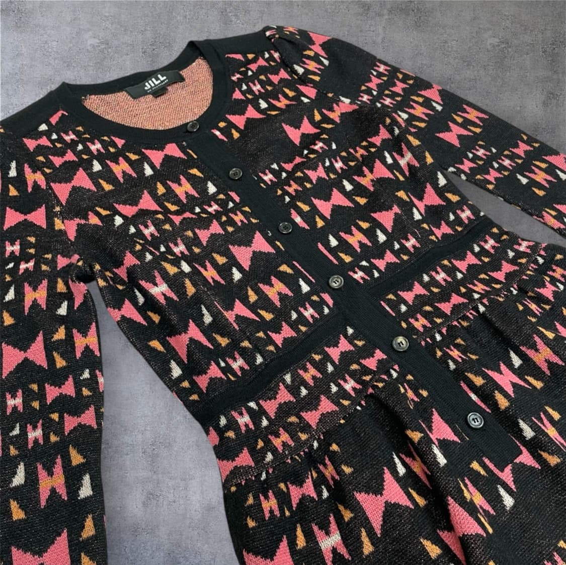 질바이질스튜어트 블랙 패턴 니트 원피스 S 상품이미지4