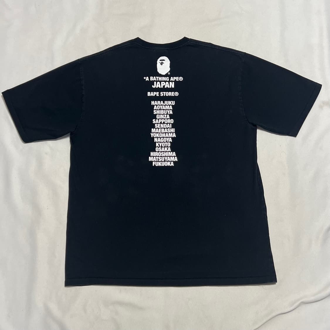 3XL 베이프 일본 한정판 빅헤드 티셔츠 상품이미지3