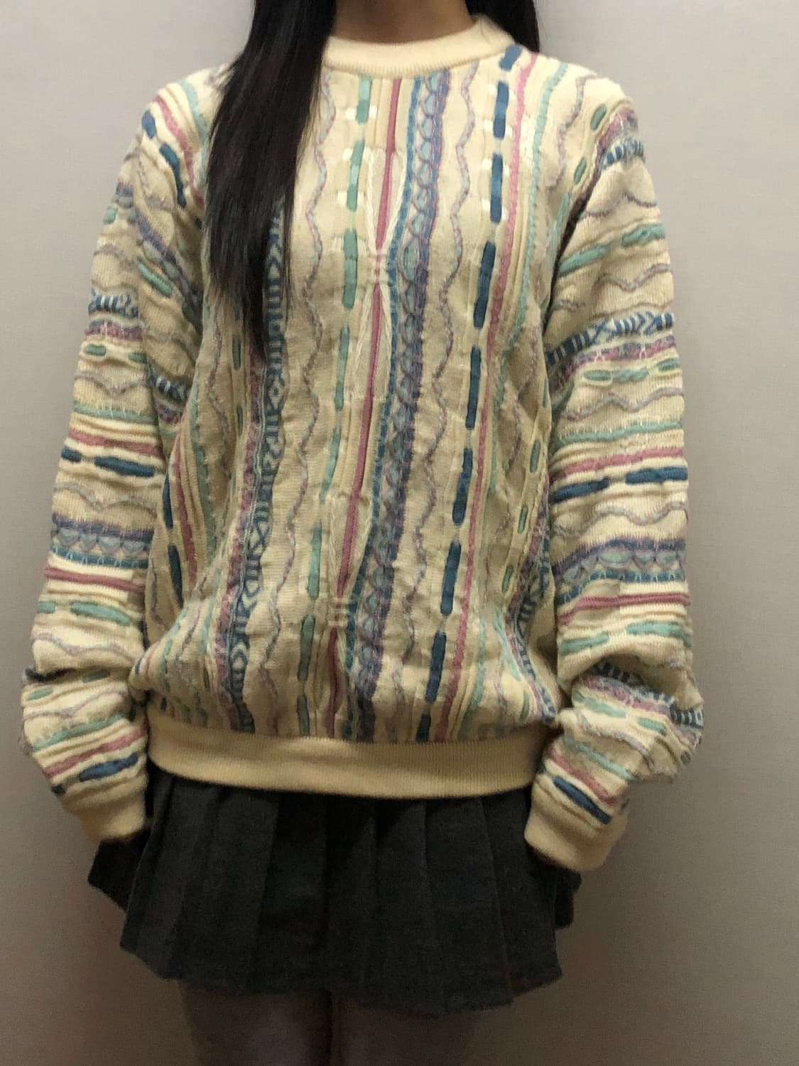 빈티지 소울오브오스트레일리아 믹스 컬러 케이블 니트 상품이미지7