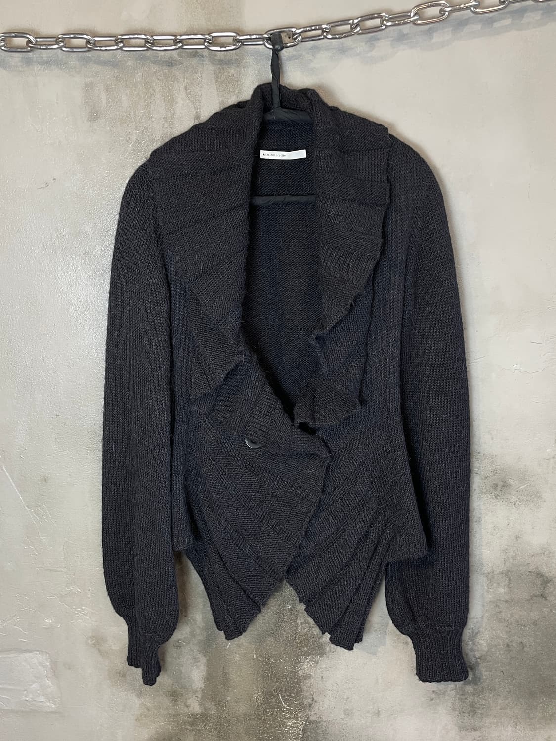 90s 알렉산더 맥퀸 러플 가디건 상품이미지1