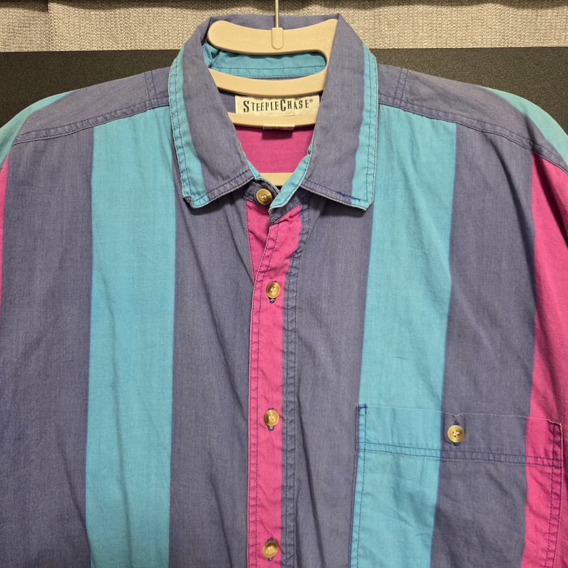 Steeple Chase 빈티지 반팔 셔츠 L-XL(100-105) 상품이미지2