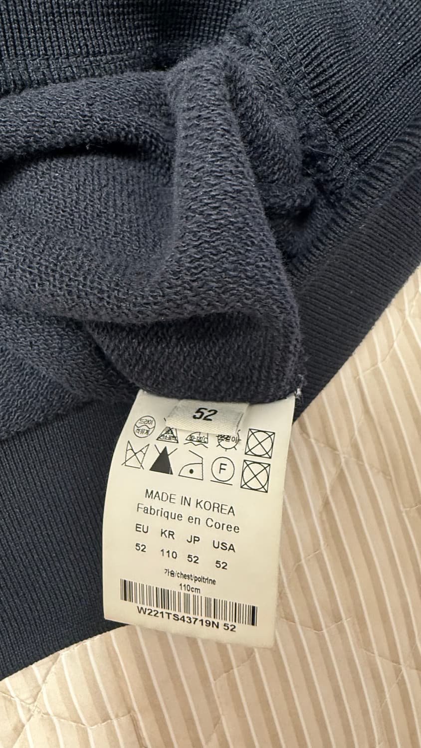 [52] 우영미 22SS 플라워 맨투맨 네이비 상품이미지4