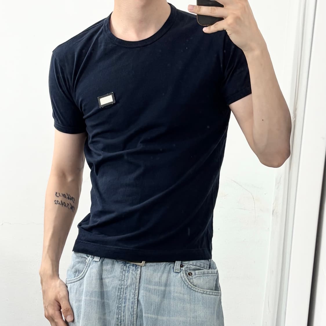 돌체앤가바나 로고 태그 반팔 티셔츠 상품이미지2