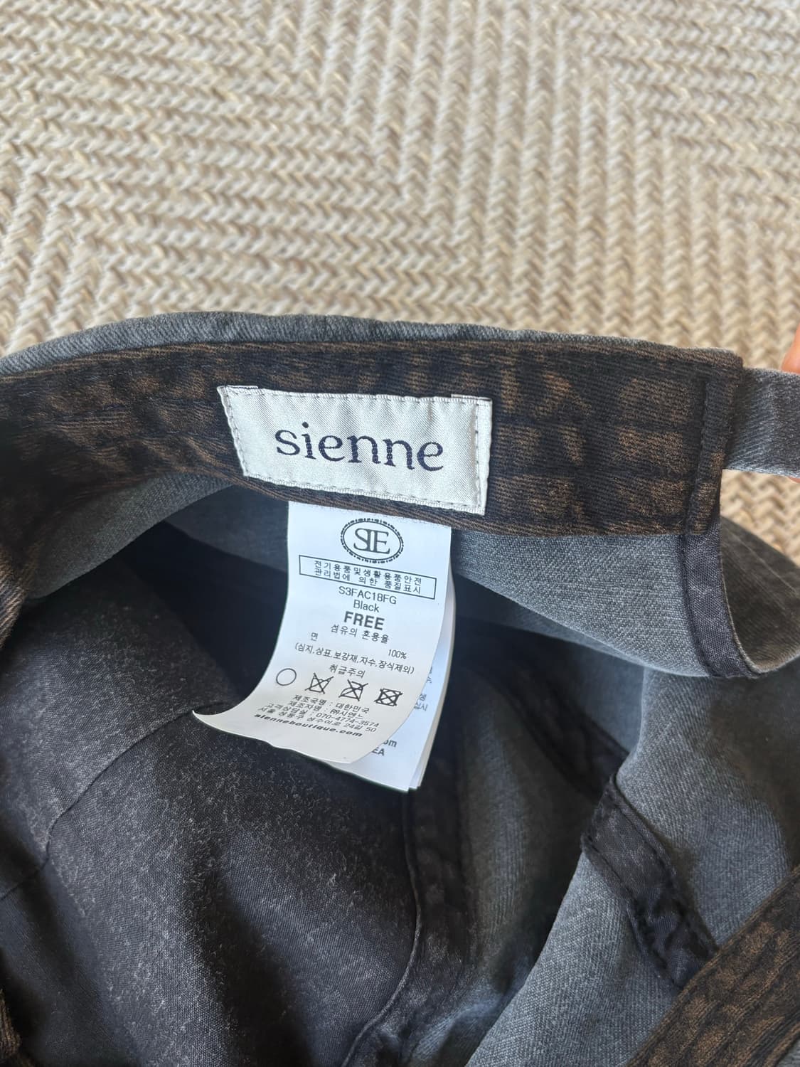 시엔느 모자 볼캡 워싱 상품이미지5