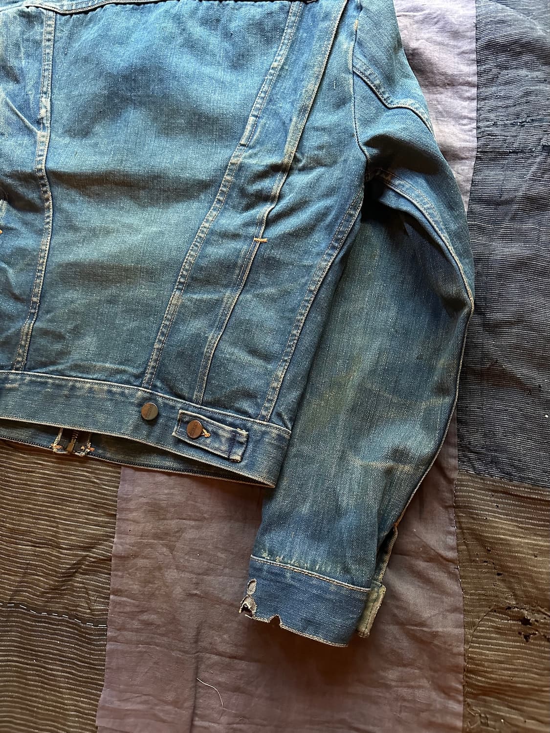 70s USA 빈티지 랭글러 매버릭 24MJZ 데님 자켓 상품이미지6