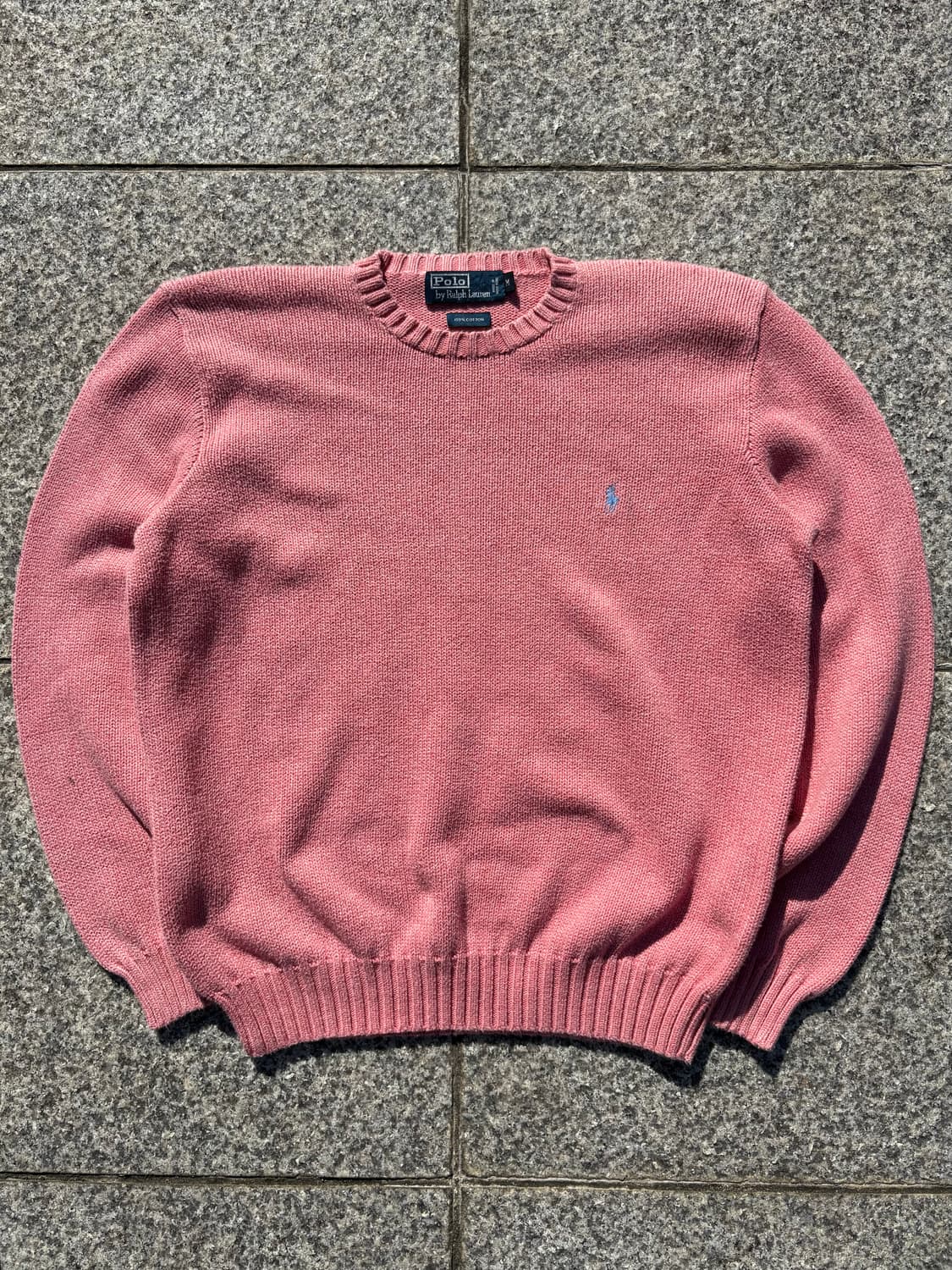 90s 폴로 니트 핑크 상품이미지1