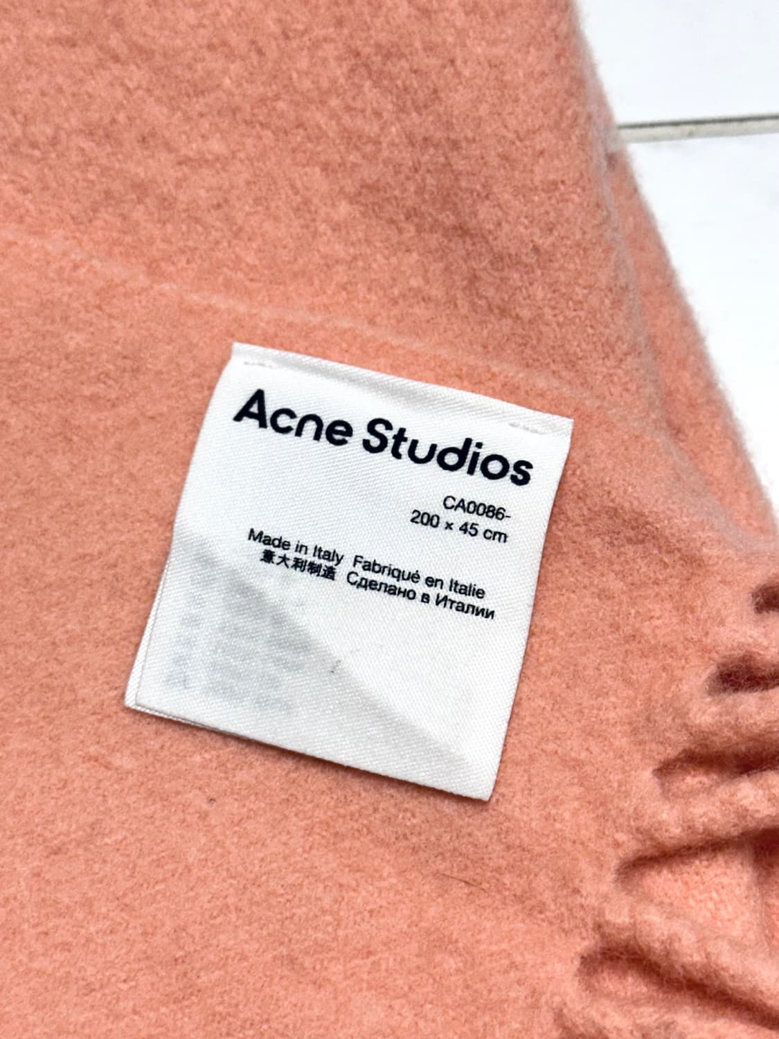 아크네스튜디오 핑크 울 머플러 목도리 상품이미지3