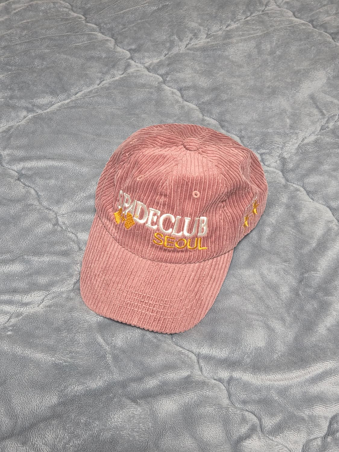 [F] 스페이드클럽서울 코듀로이 볼캡 핑크 상품이미지1