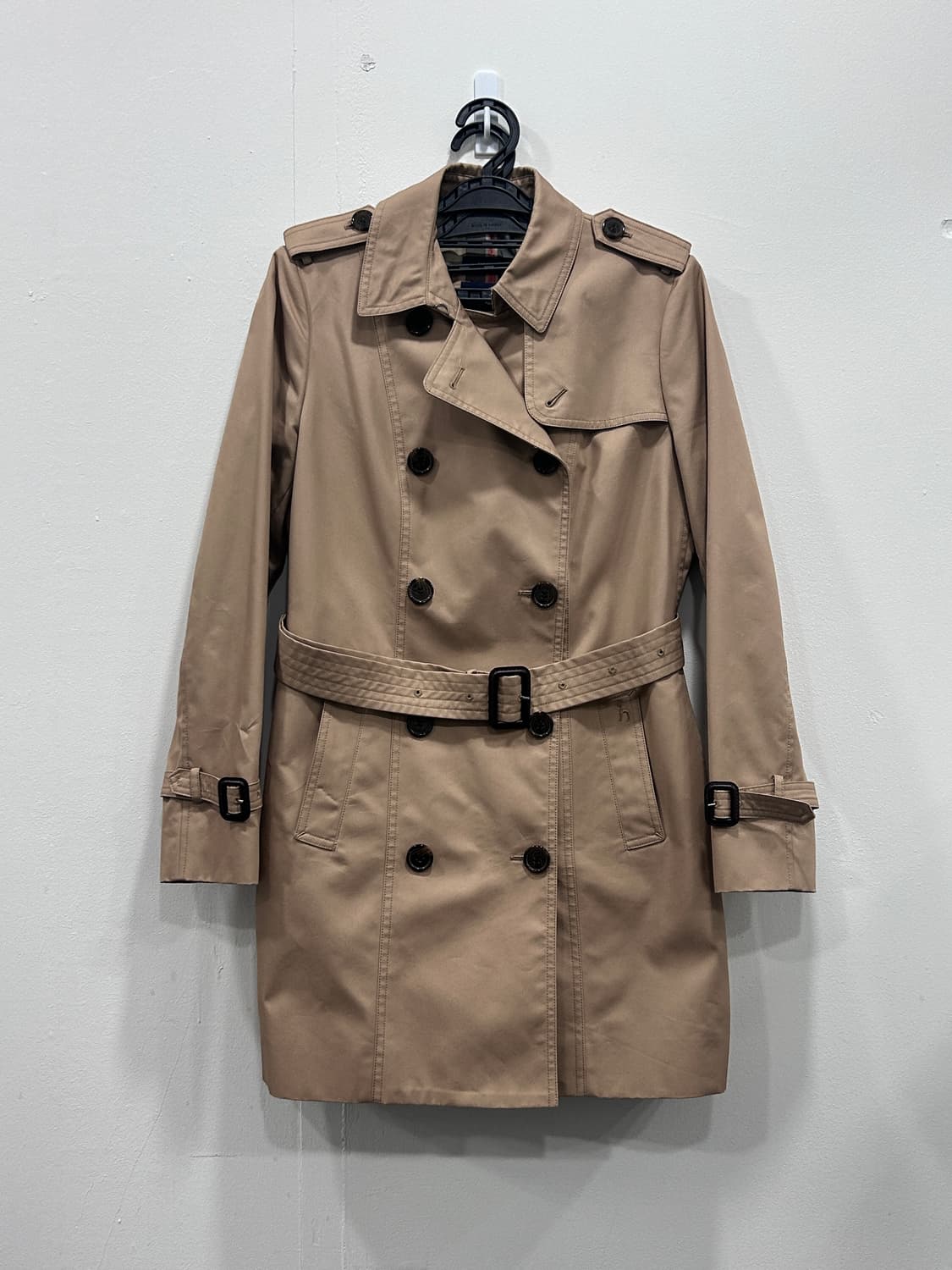 [90] 헤지스 벨티드 트렌치코트 여성 90사이즈 베이지 상품이미지2