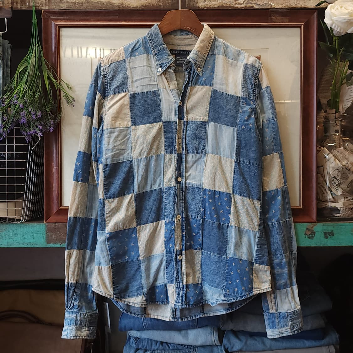 폴로 랄프로렌 여성용 플라워 컨트리 패치워크 셔츠 6 상품이미지1