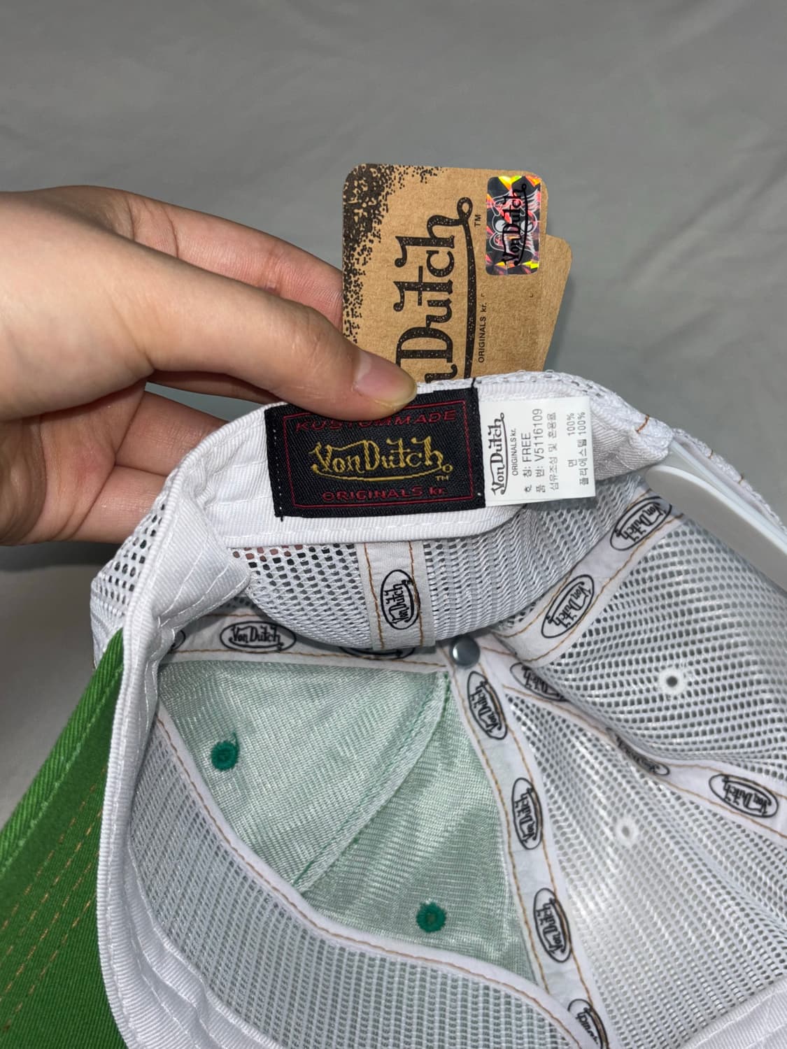 Von dutch green mesh hat 상품이미지6