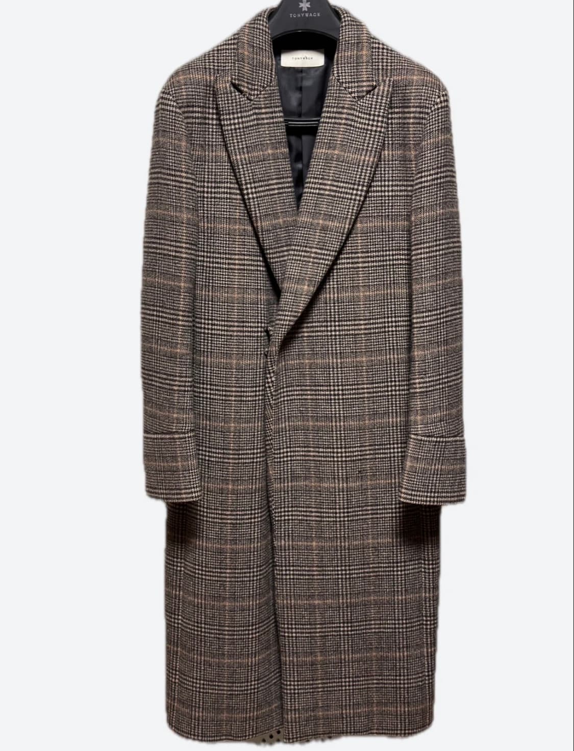 토니웩 크루도 체크로브 코트 상품이미지1