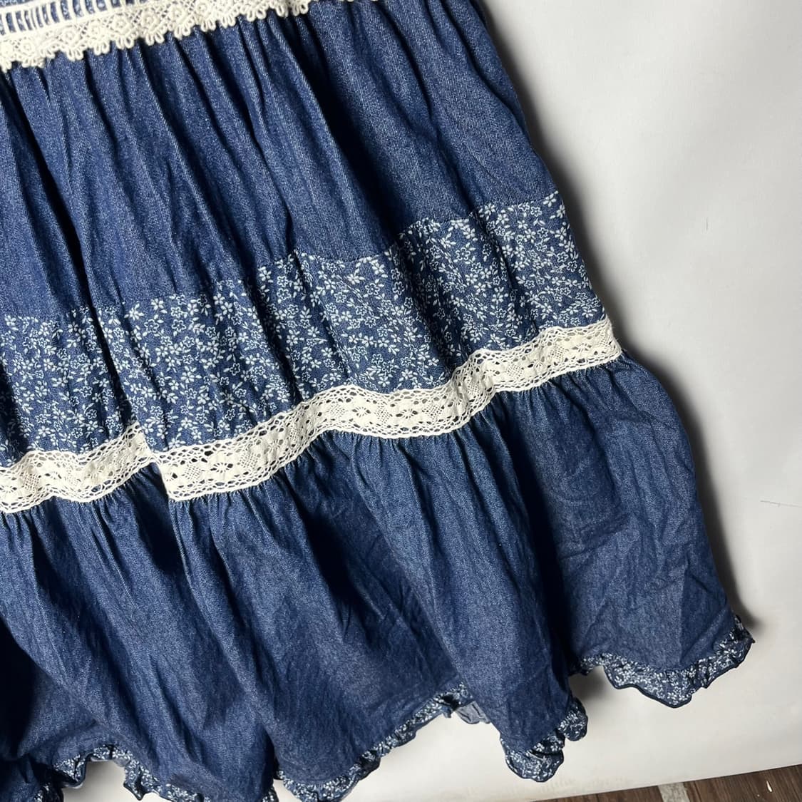 [LIZ LISA] 리즈리사 모리걸 패치워크 끈 원피스 상품이미지3