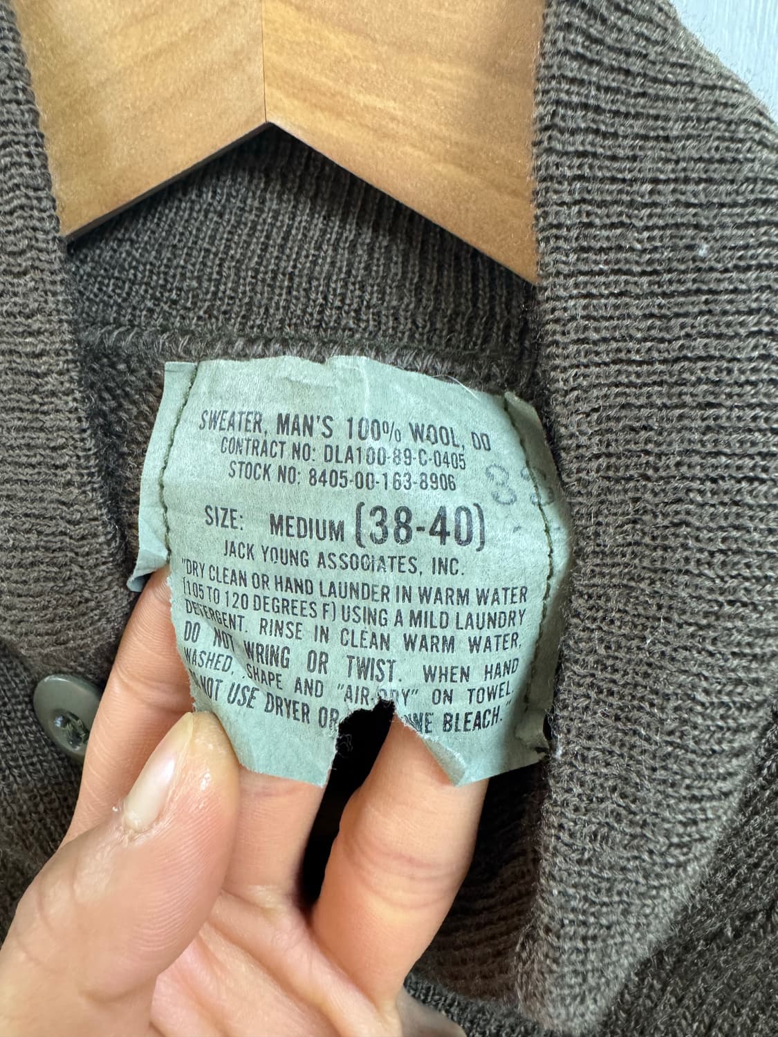 밀리터리 US ARMY 울 스웨터 니트 상품이미지3