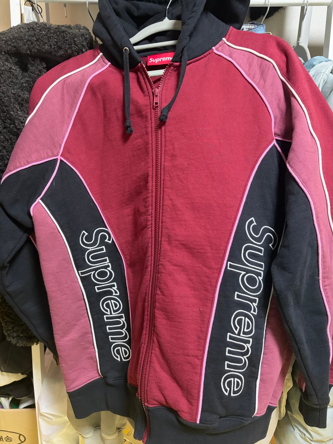 슈프림 트랙 패널드 후드집업 상품이미지1