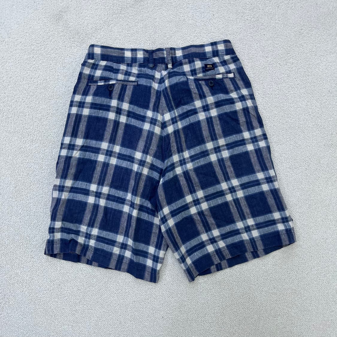 82 리 린넨 체크 반바지 0331M 상품이미지4
