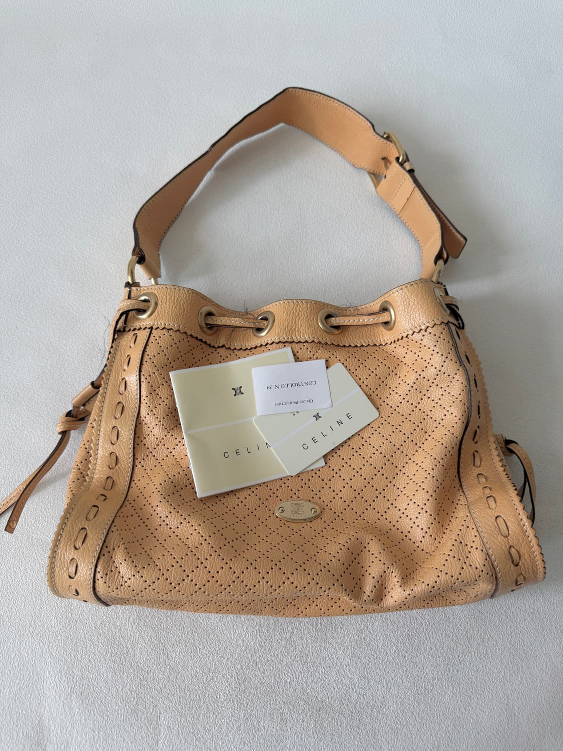 셀린느(CELINE) 레더 버킷 숄더백(ITALY, riri zip) 상품이미지2