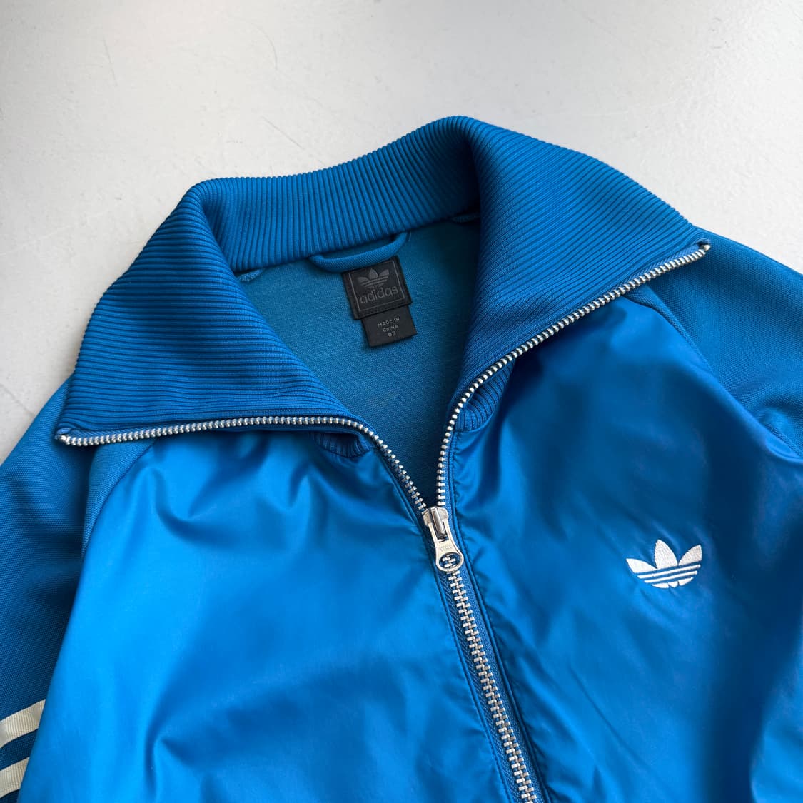 아디다스 파이어버드 하이넥 하늘색 트랙탑 져지 상품이미지3