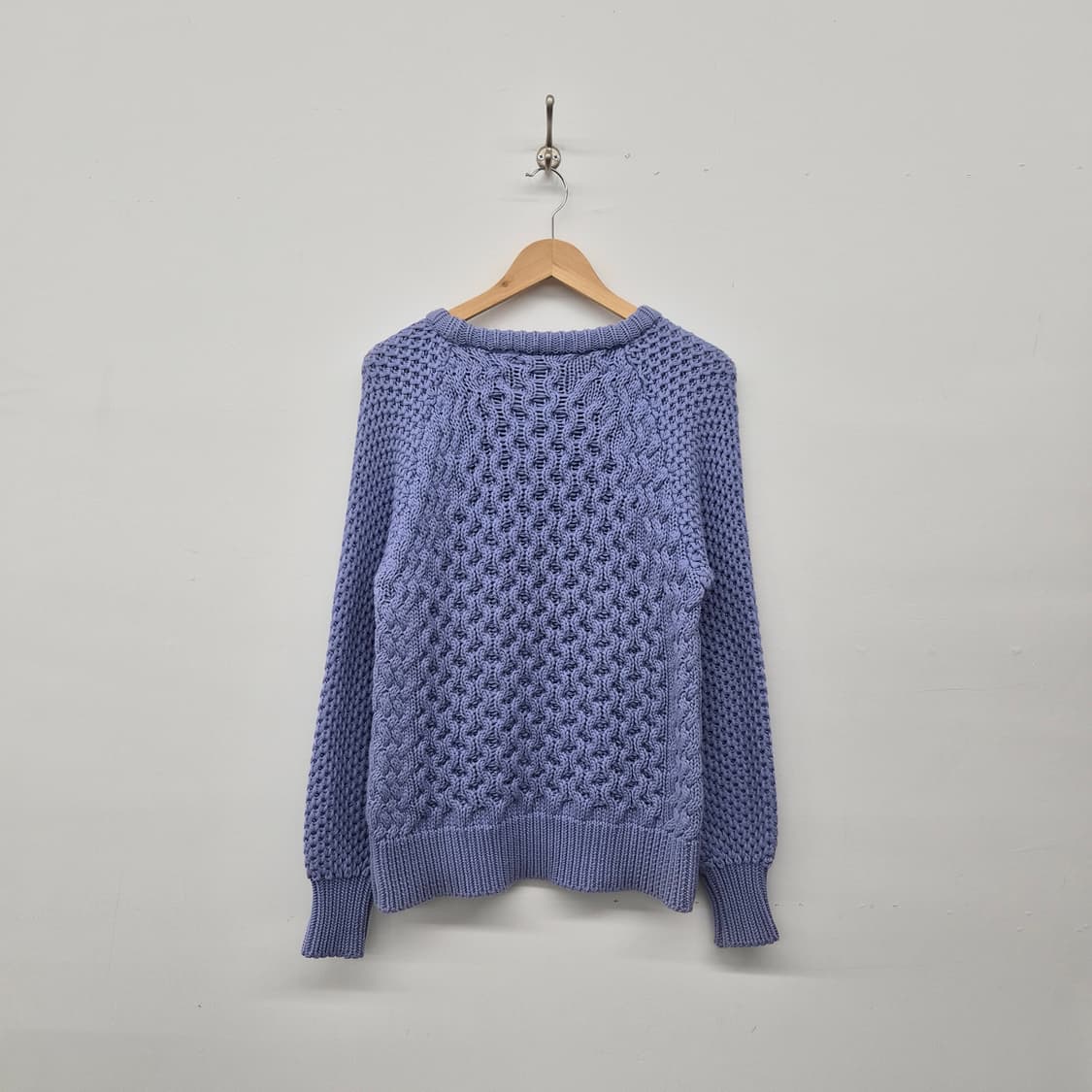 아크네 스튜디오 퍼플 케이블 니트 스웨터 남성 S 상품이미지4