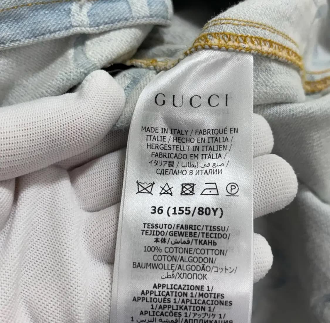 [36]구찌 GG로고 캘리포니아 연청 자켓 상품이미지4