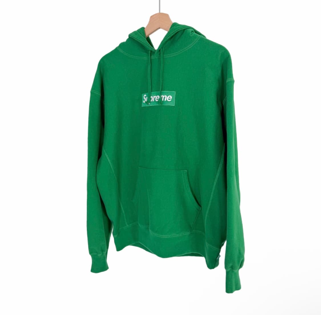 [M] 슈프림 남성 24fw 박스로고 스웨트 셔츠 후드 티셔츠 그린 상품이미지2