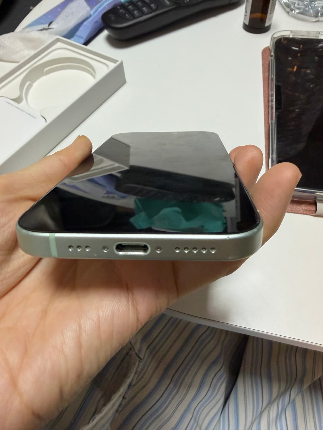 아이폰 15 그린 256 상품이미지5