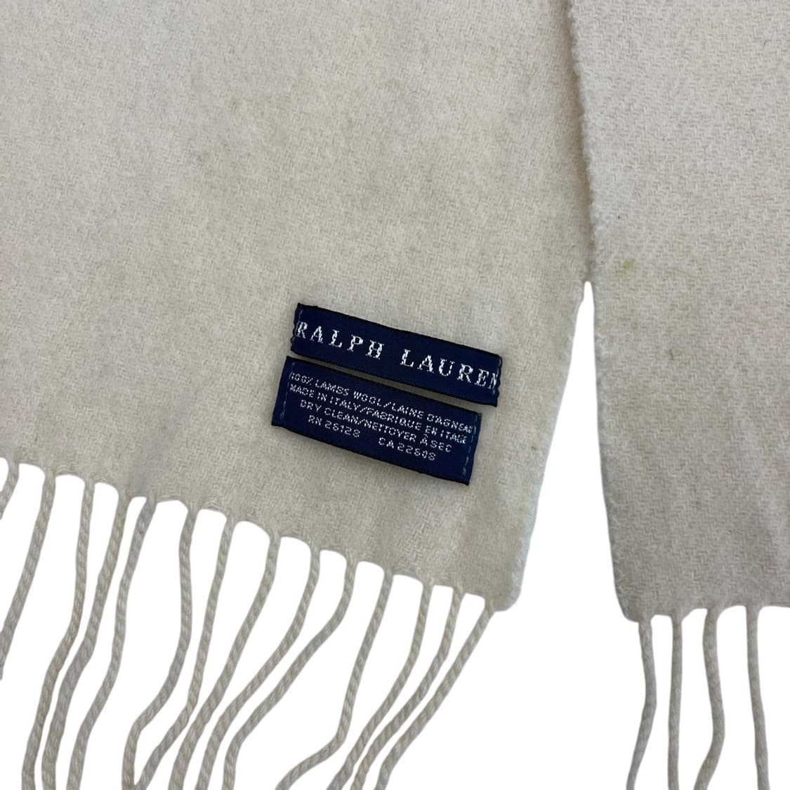 폴로 랄프로렌 골드포니 아이보리 울 머플러 상품이미지6