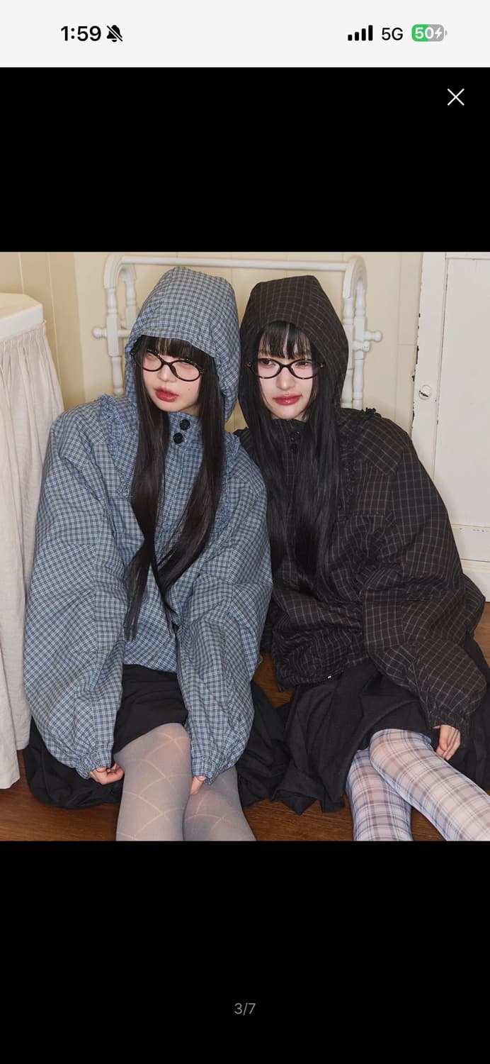 일리고 오블리크 프릴후드 자켓 상품이미지2