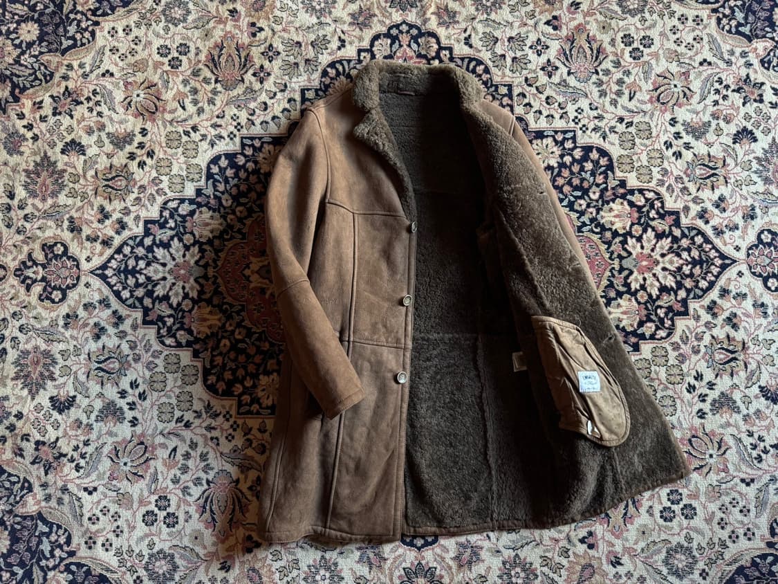 EMMETI 스웨이드 레더 코트 슬림100 상품이미지2