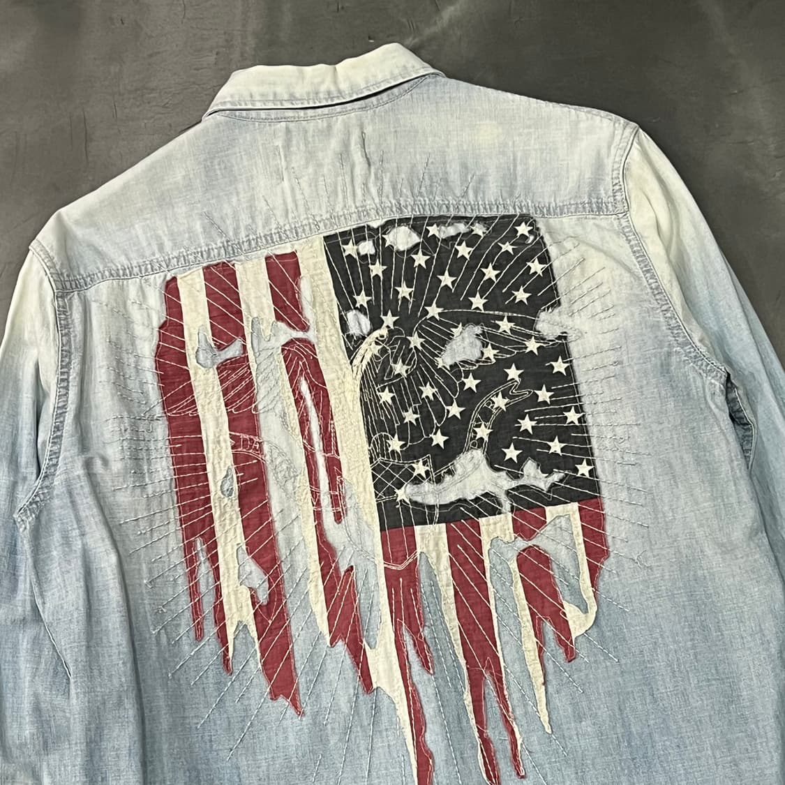  데님앤서플라이 워싱 데님 셔츠 y14469 상품이미지5