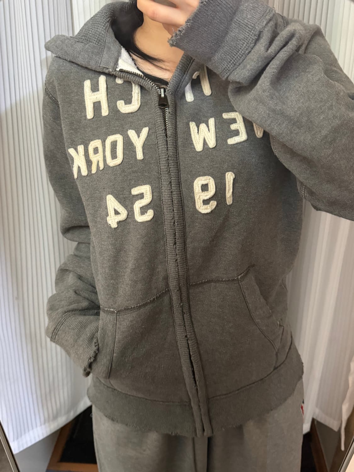 아베크롬비 그레이 후드집업 xl 상품이미지1