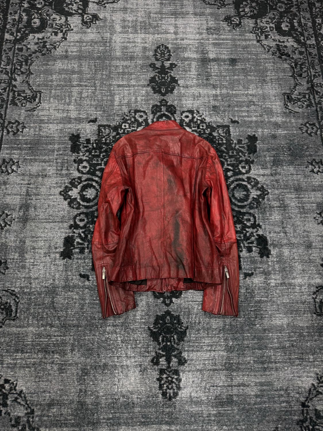 Harlem rounge bloody red buffalo skin le 상품이미지6