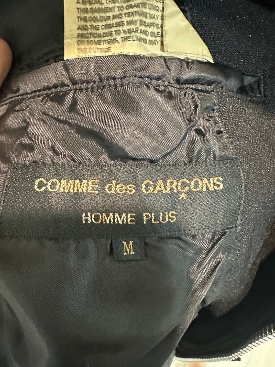 꼼데가르송 옴므 풀러스 2011 축융 폴리 라이더 디테일 블레이져 상품이미지4