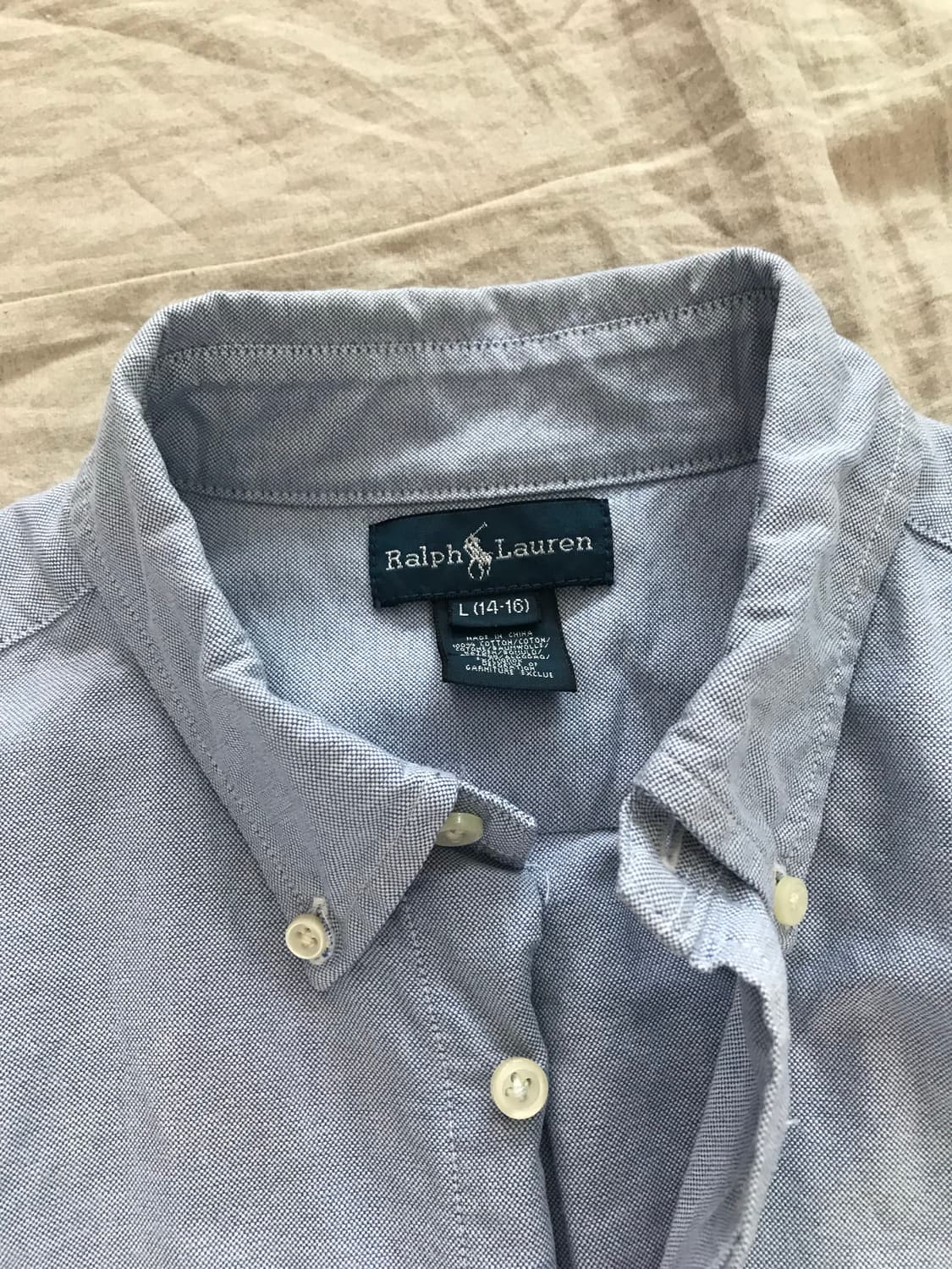 폴로 랄프로렌 빅포니로고 스카이블루 셔츠 상품이미지7