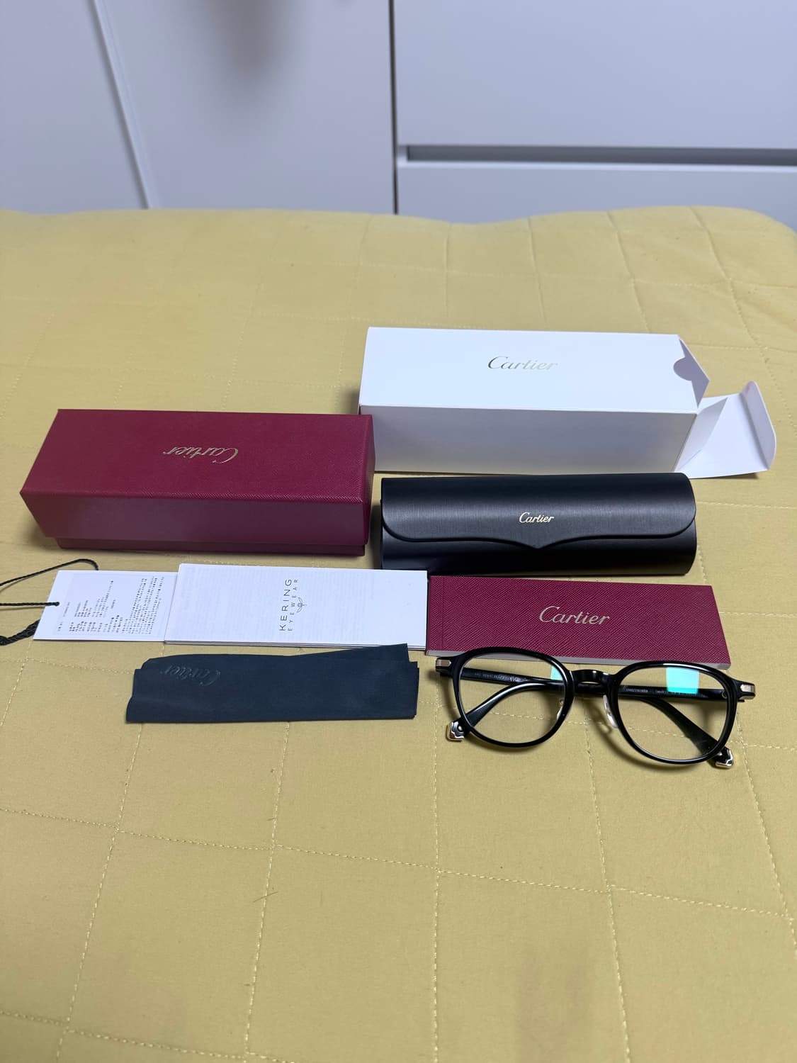 새상품급 까르띠에 판토스 뿔테 안경 상품이미지1