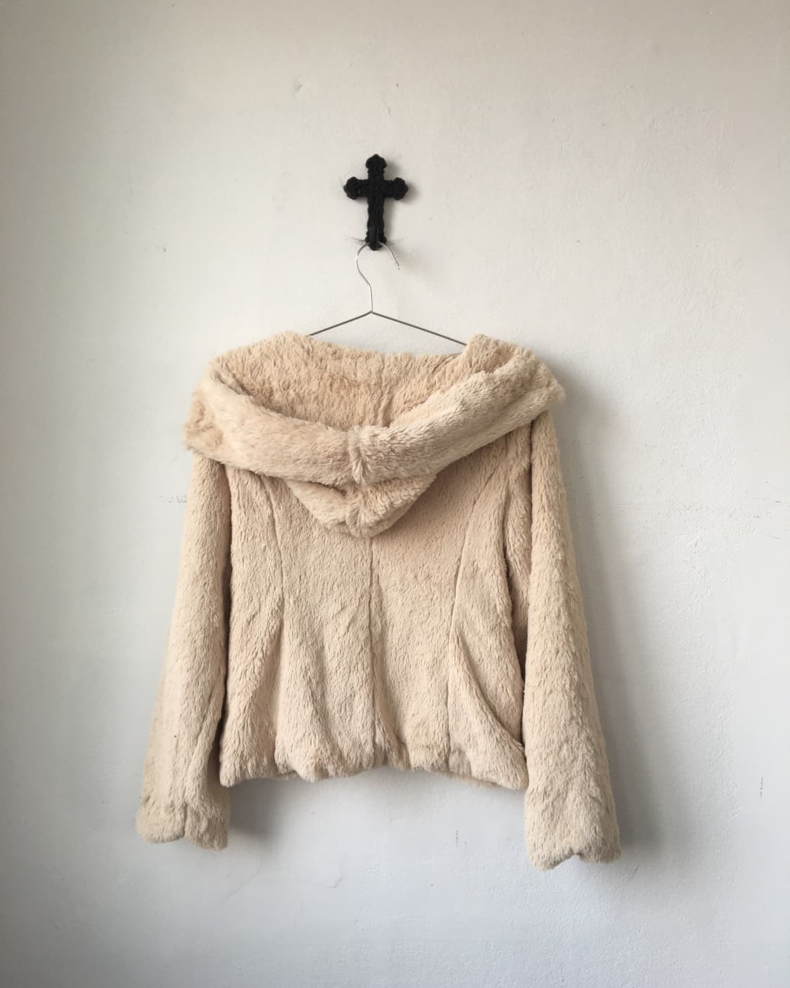 Dig deep fake fur duffle button hood jac 상품이미지3