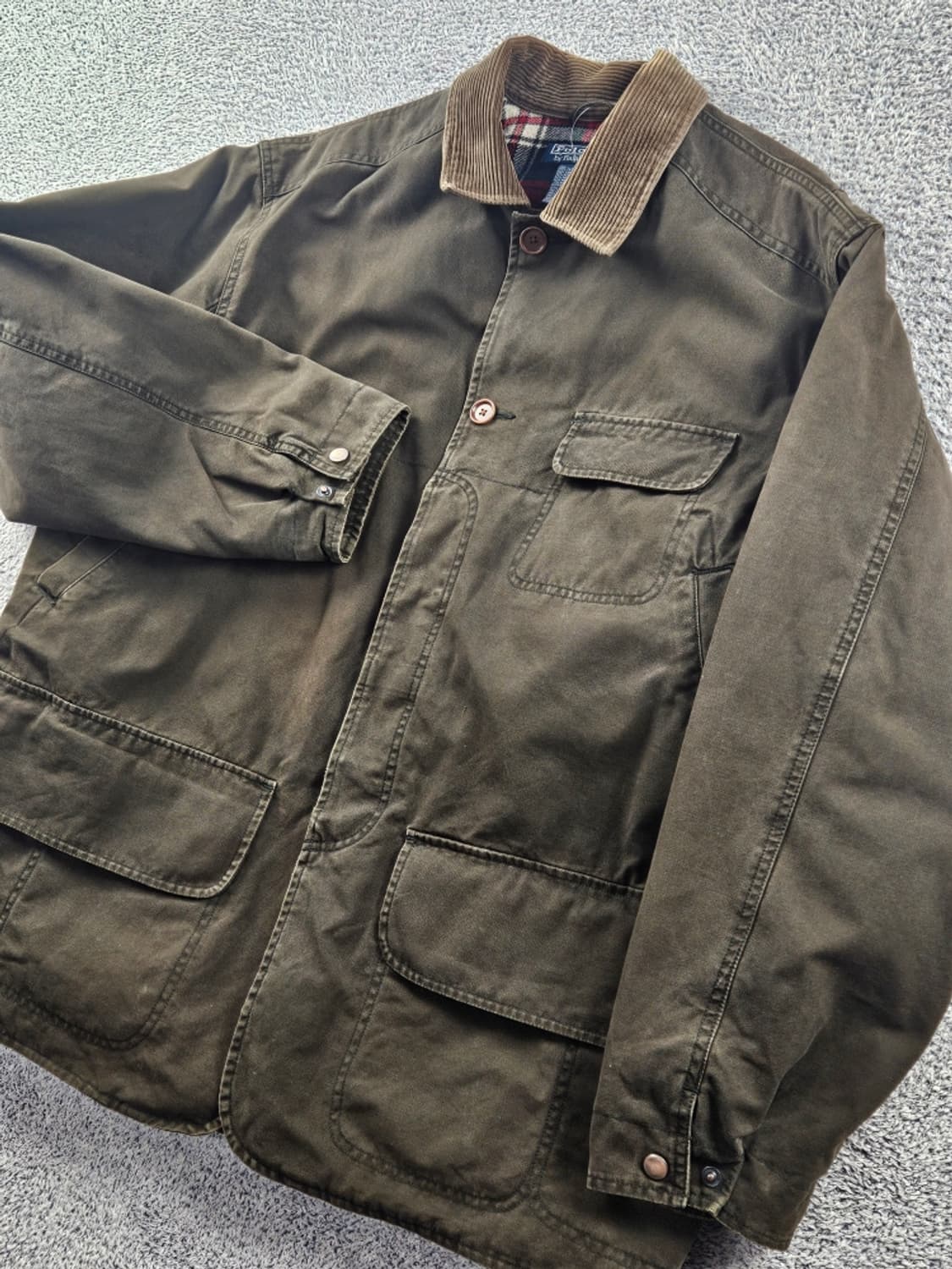 폴로랄프로랜 캔버스 코듀로이카라 모호크 헌팅 자켓 (XL)/ 11072 상품이미지6