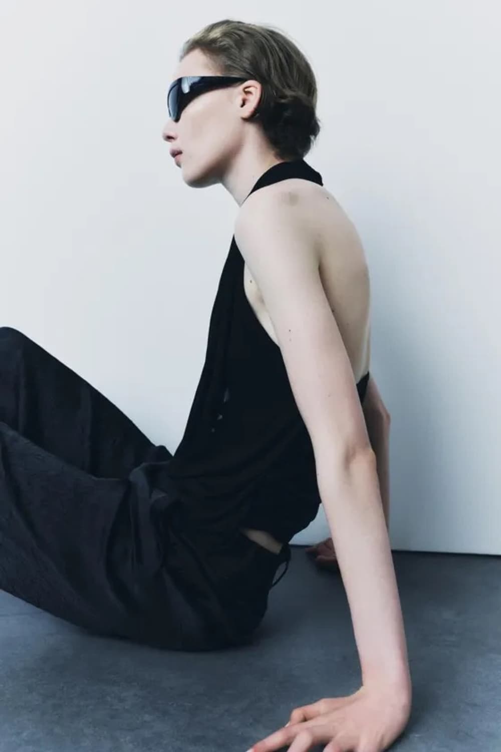 (새상품) 자라 드레이프 슬리브리스 블라우스 탑 상품이미지2