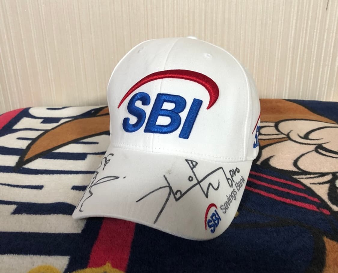 SBI저축은행 골프단 선수모자/캡 이소미/김아림프로 싸인 상품이미지1