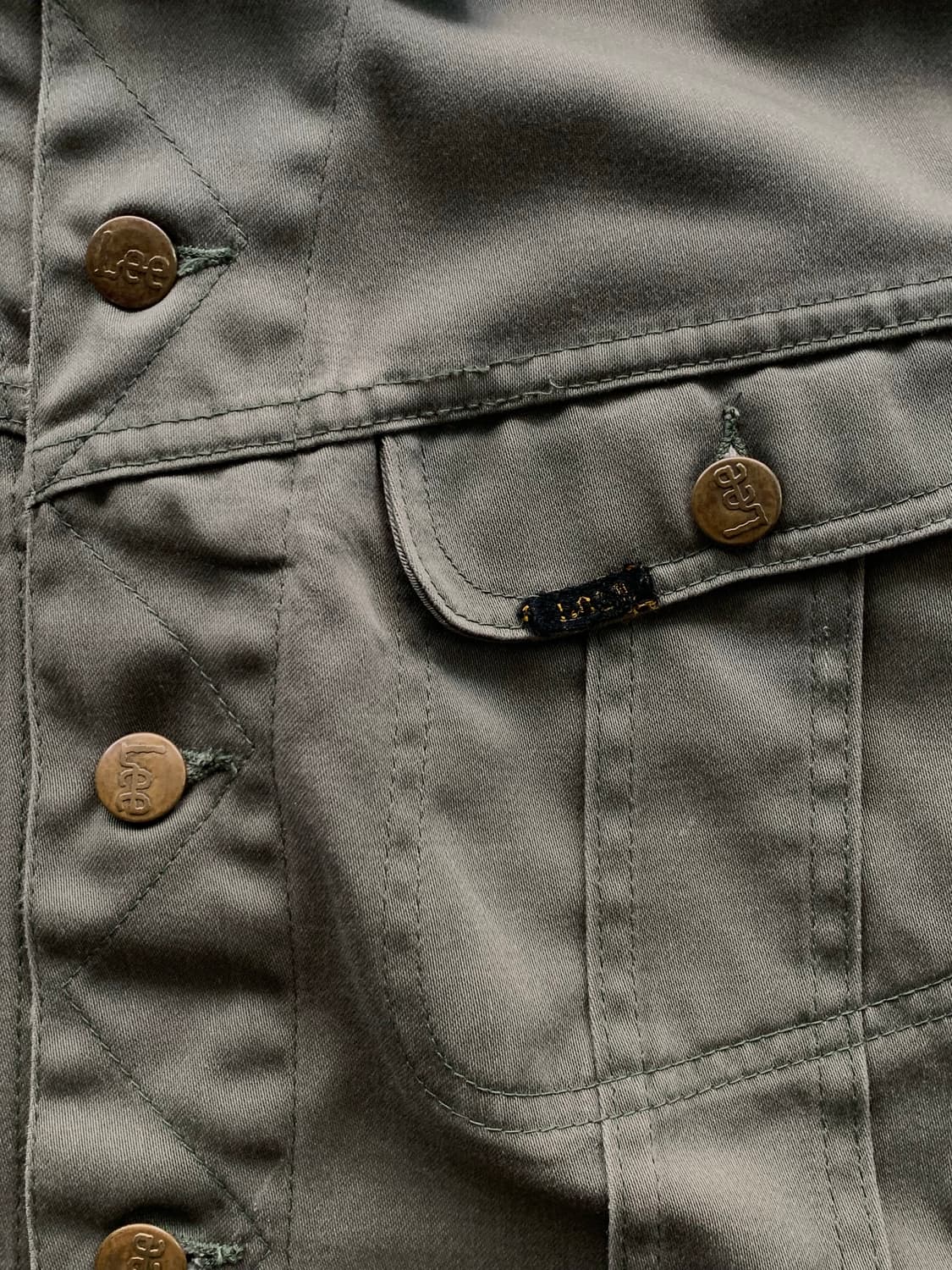 70s Lee Westerner 106-J 코튼 사틴 트러커 자켓 상품이미지3