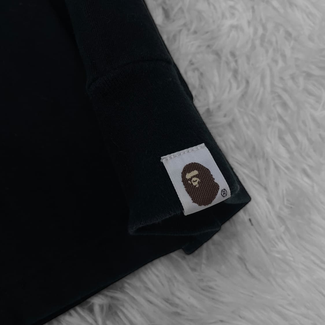 베이프 1st 빅 사루 카모 롱슬리브 블랙 상품이미지6