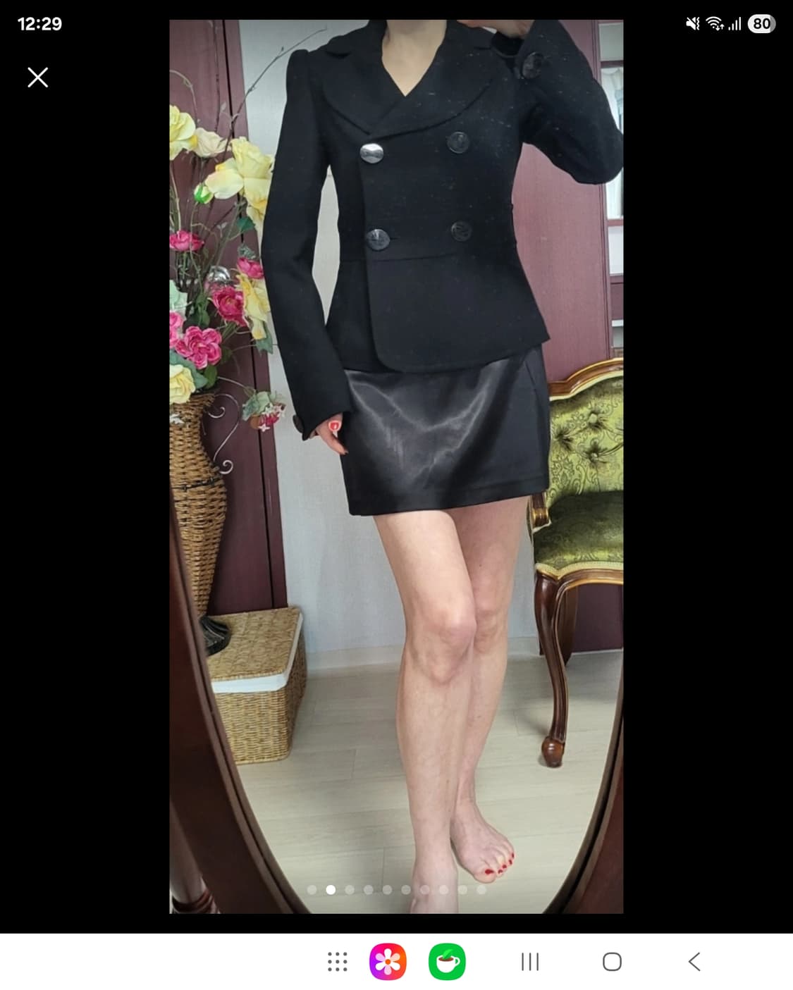 오즈 세컨 울소재 더블버튼 쟈켓  상품이미지5