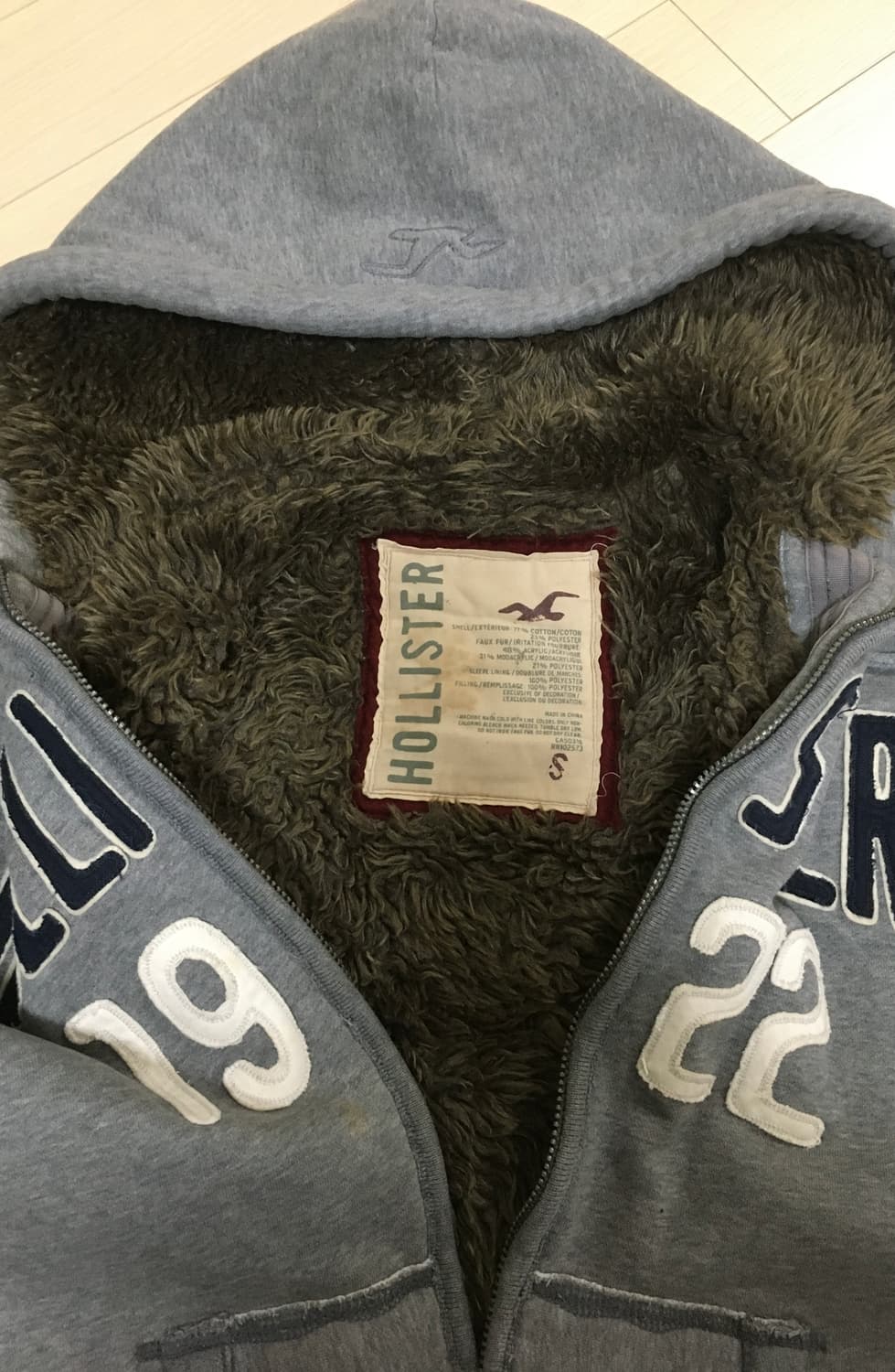 홀리스터 퍼 후드집업 상품이미지3