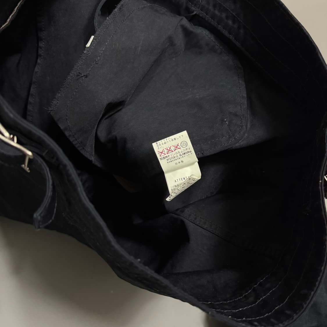 히스테릭글래머 다크네이비컬러 나일론 혼방 코팅 더블 라이더스 자켓 상품이미지6