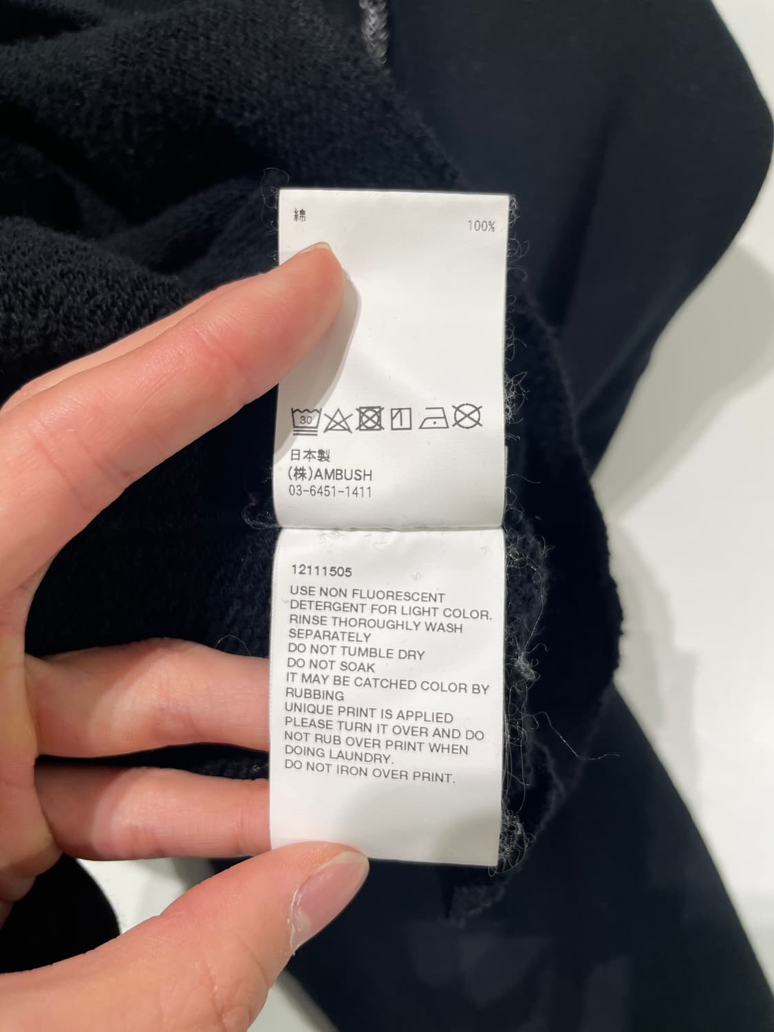 엠부쉬 18F/W 블랙 로고 후디 상품이미지9