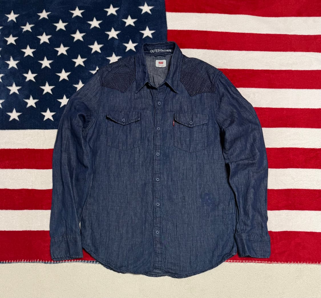 리바이스 샴브레이셔츠 Levi’s Chambray shirt 인디고빈티지 상품이미지1