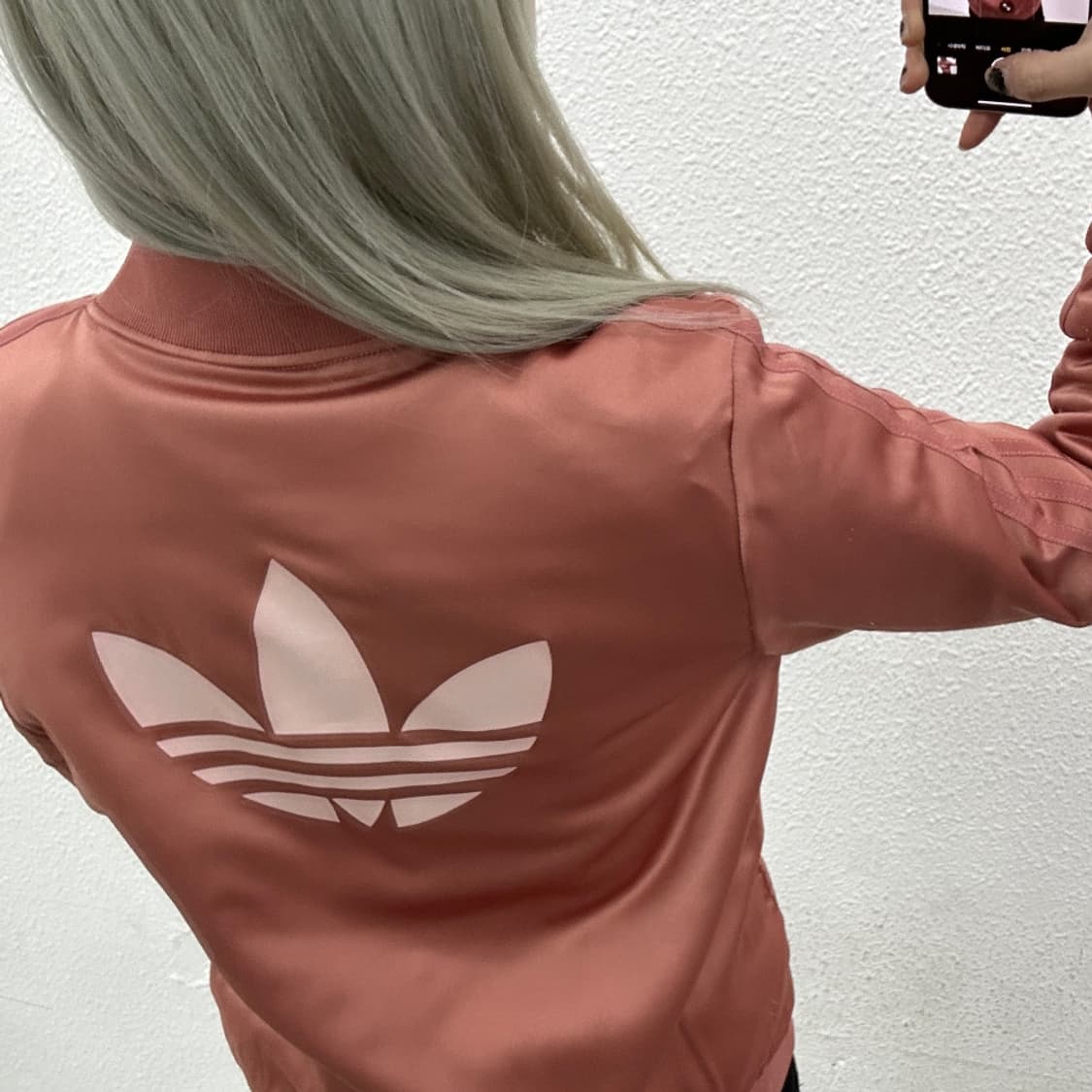 아디다스 딥핑크 새틴 트랙탑 90 상품이미지3