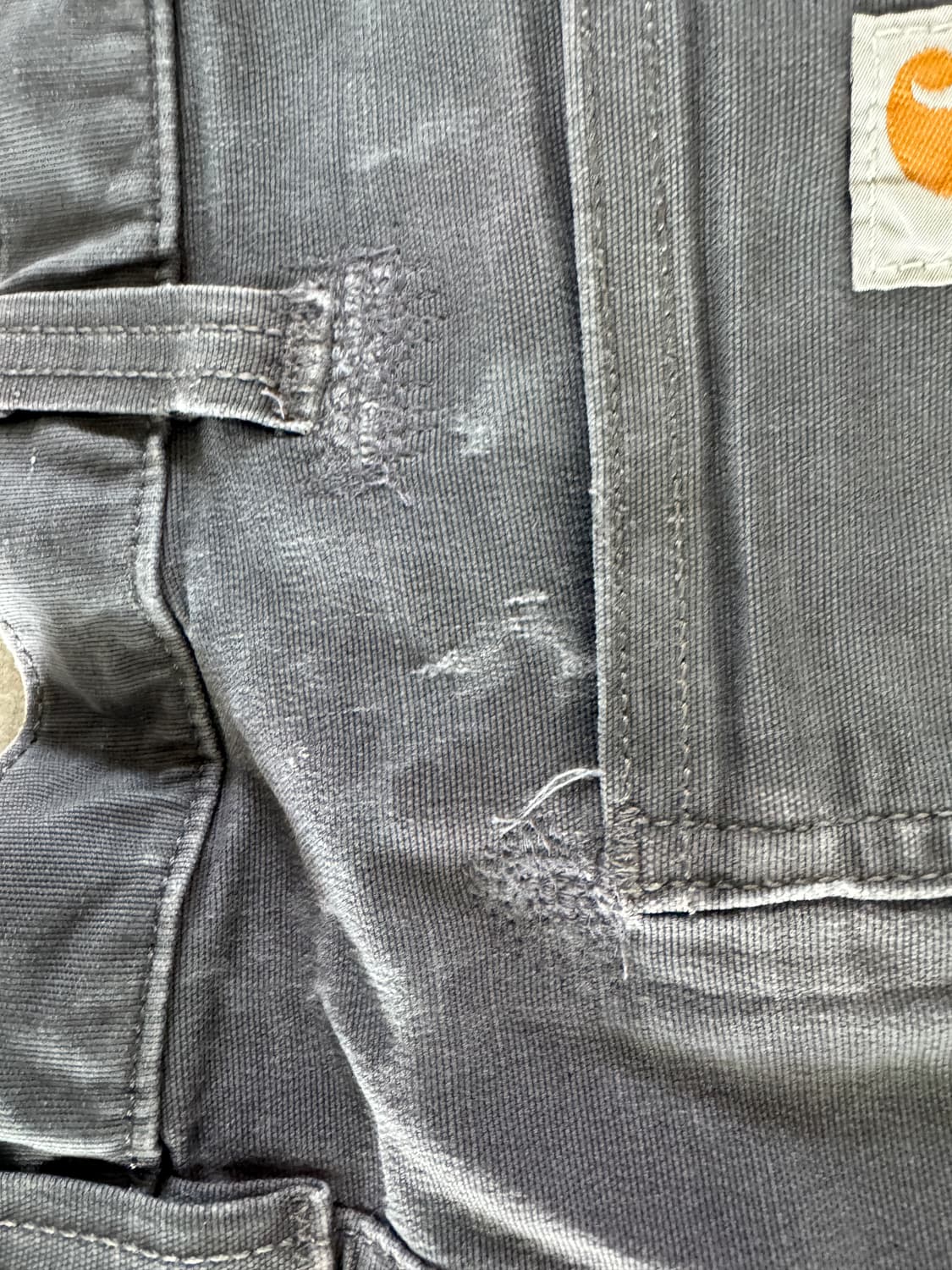 칼하트 릴랙스드 핏 워시드 덕 더블 프론트 워크 팬츠 상품이미지9